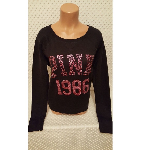 PINK Victoria's Secret Tops - Victoria's Secret PINK Bling Crystal Pullover